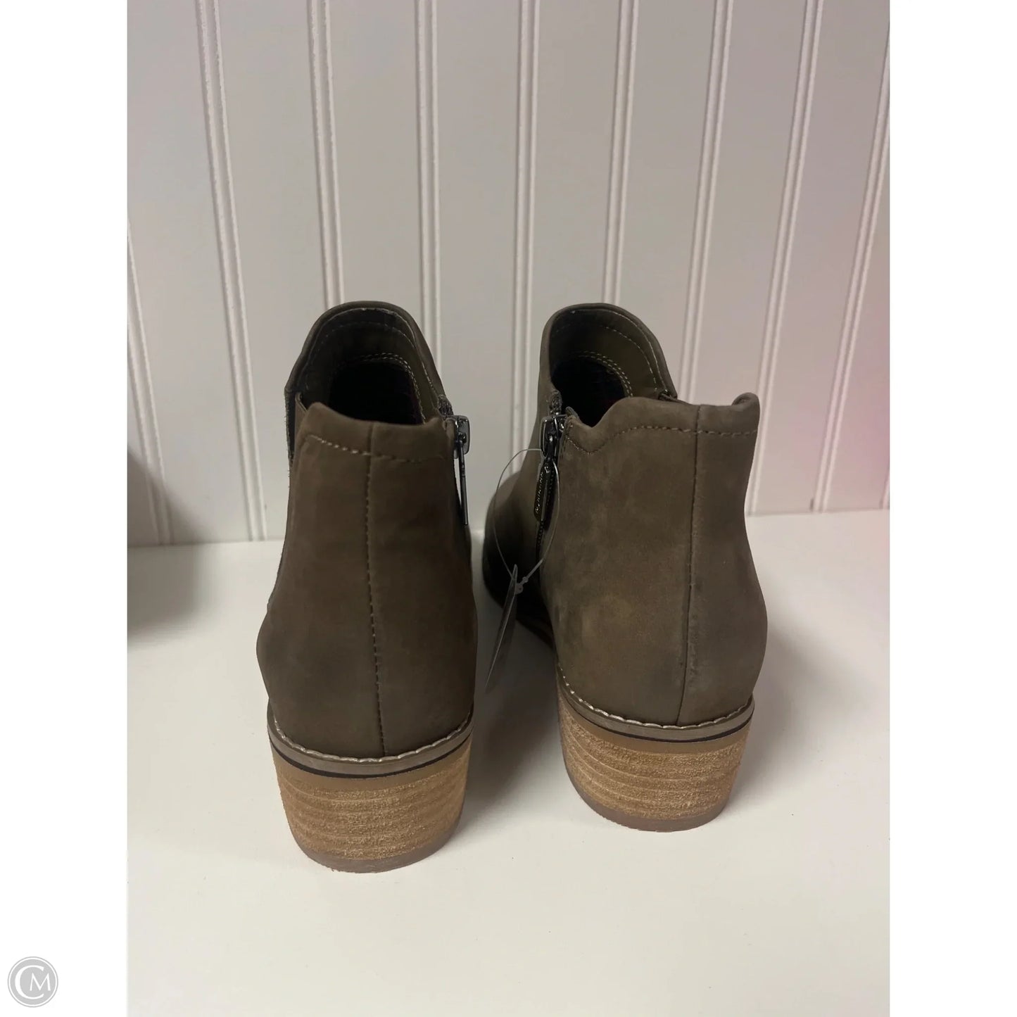 Boots Ankle Heels By Blondo In Brown, Size: 8.5