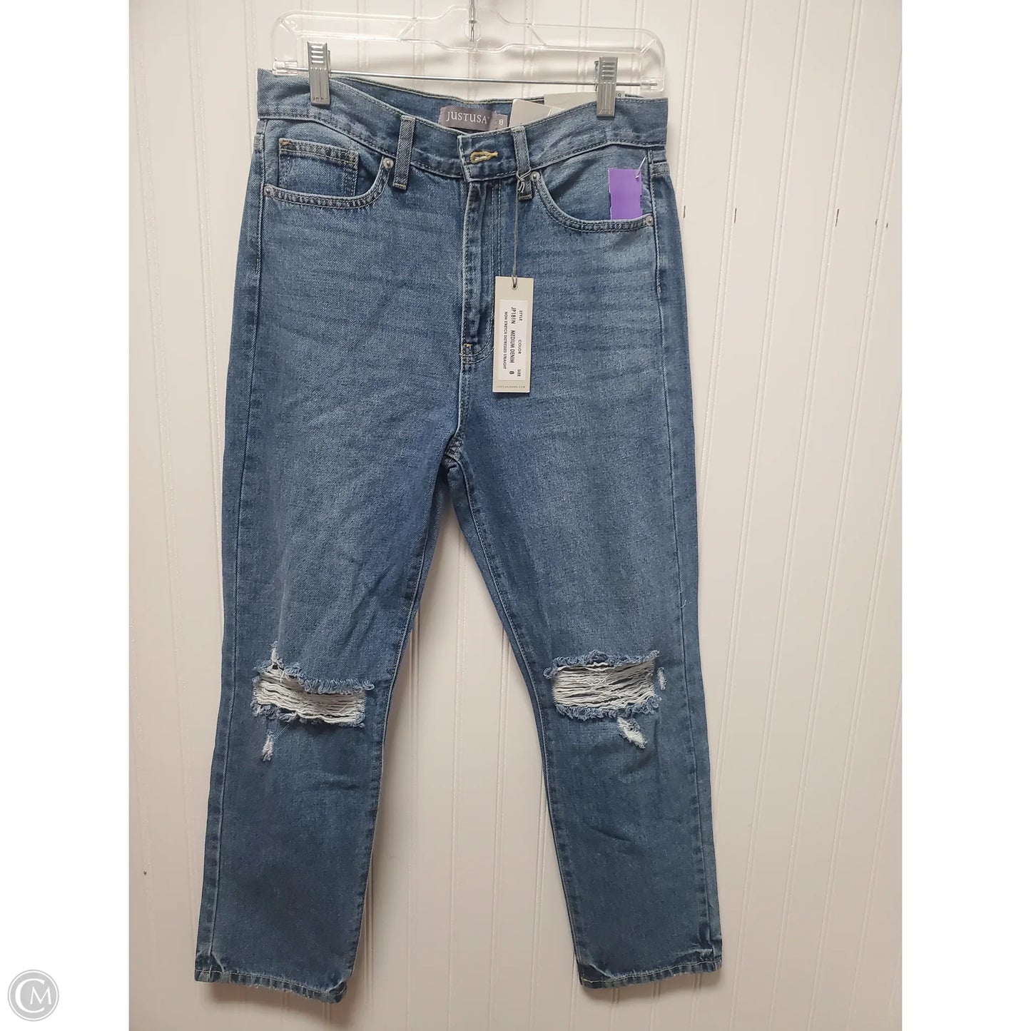 Jeans Straight By Cmc In Blue Denim, Size: 8