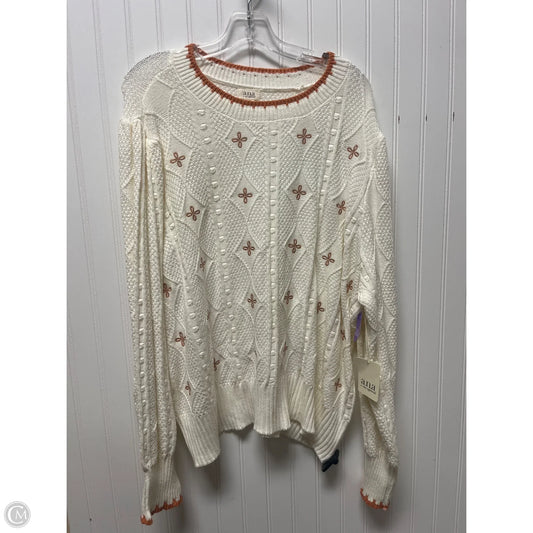 Sweater By Ana In Cream, Size: 2x