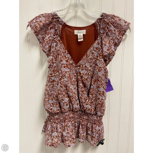 Top Sleeveless By Japna In Orange, Size: Xs