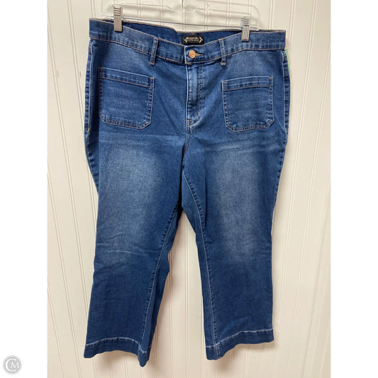 Jeans Boot Cut By Nanette Lepore In Blue Denim, Size: 16
