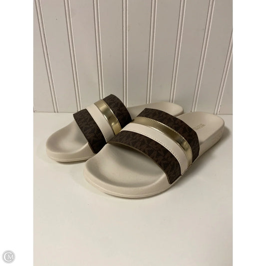 Sandals Flats By Michael By Michael Kors In Cream, Size: 9