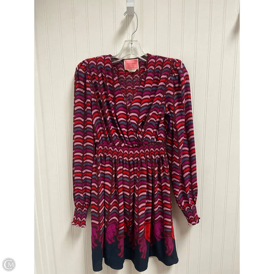 Dress Designer By Kate Spade In Purple & Tan, Size: Xs