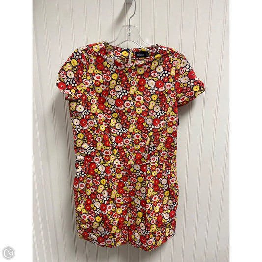 Romper Designer By Kate Spade In Black & Red, Size: S