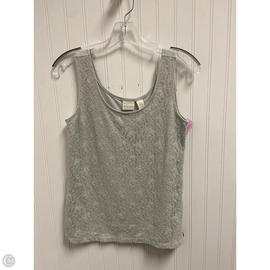 Top Sleeveless Basic By Chicos In Grey, Size: S