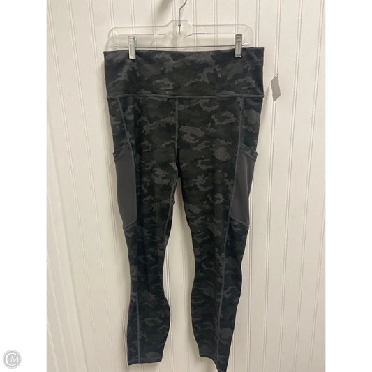 Athletic Leggings By Fabletics In Camouflage Print, Size: Xl