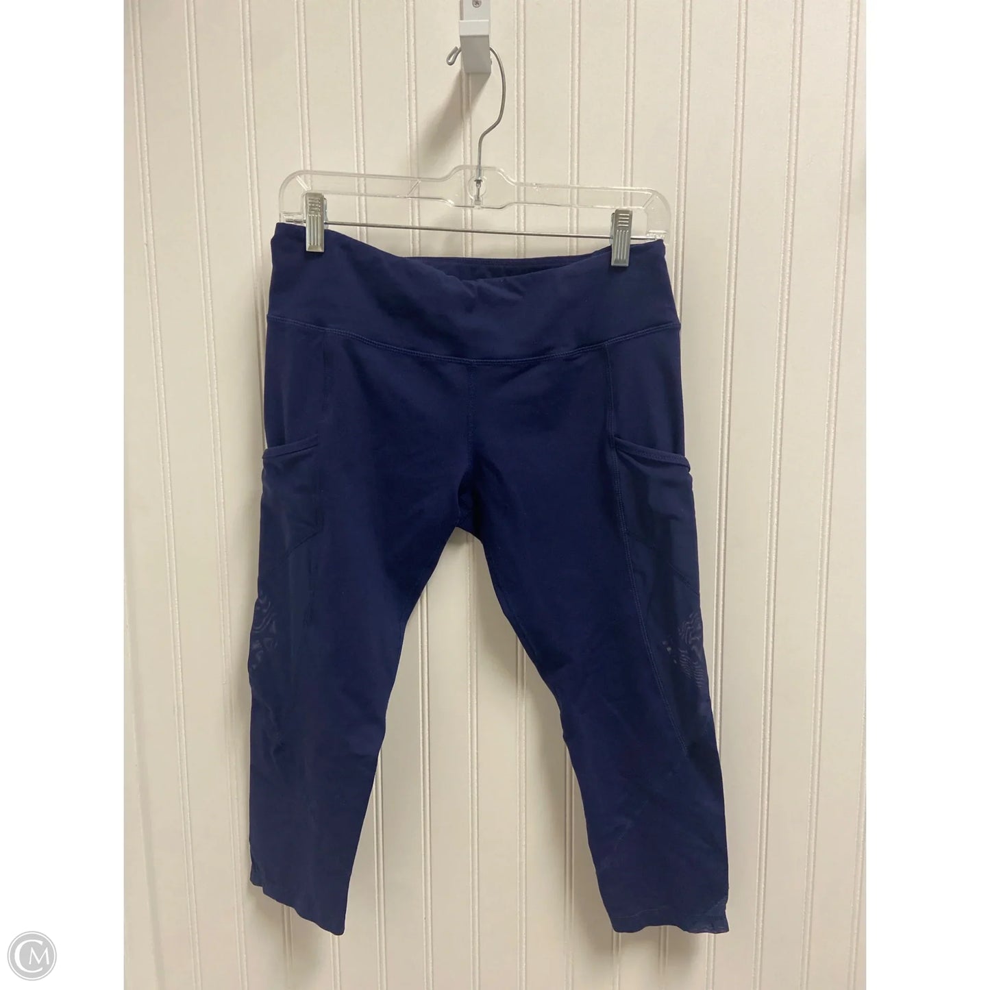Athletic Leggings Capris By Lululemon In Blue, Size: M
