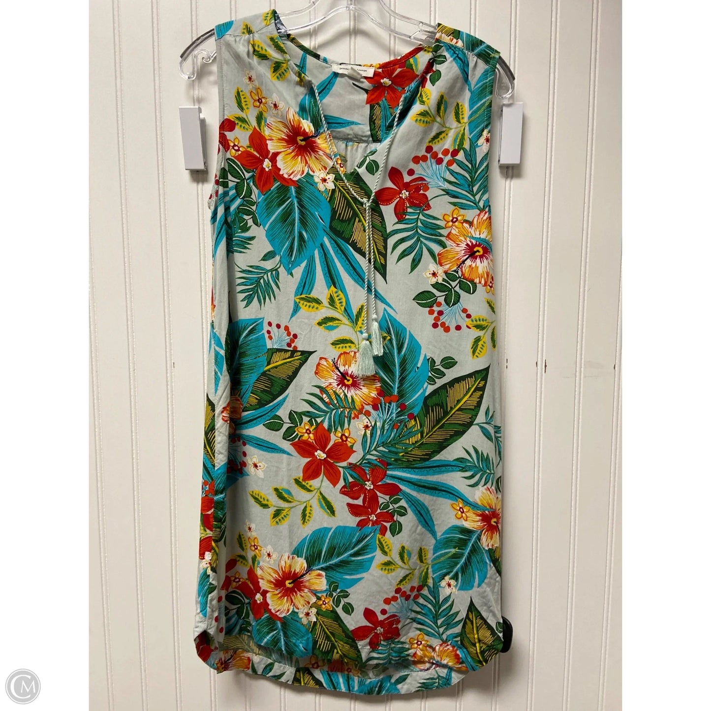 Dress Casual Short By Beachlunchlounge In Tropical Print, Size: Sp