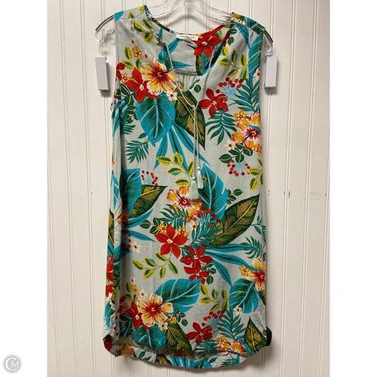 Dress Casual Short By Beachlunchlounge In Tropical Print, Size: Sp