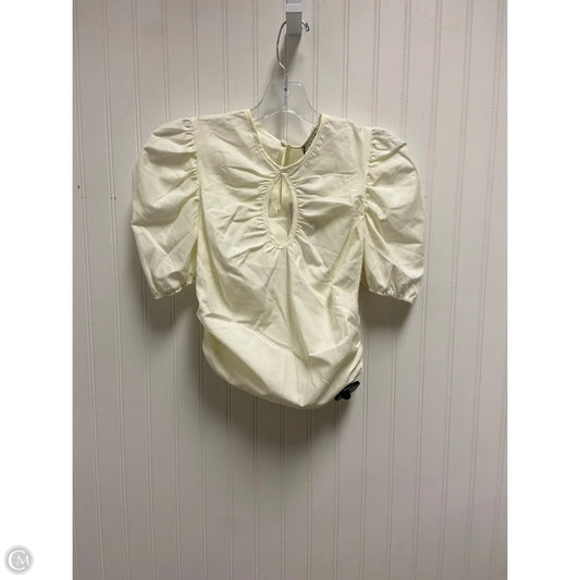 Top Short Sleeve By Cmb In Cream, Size: S