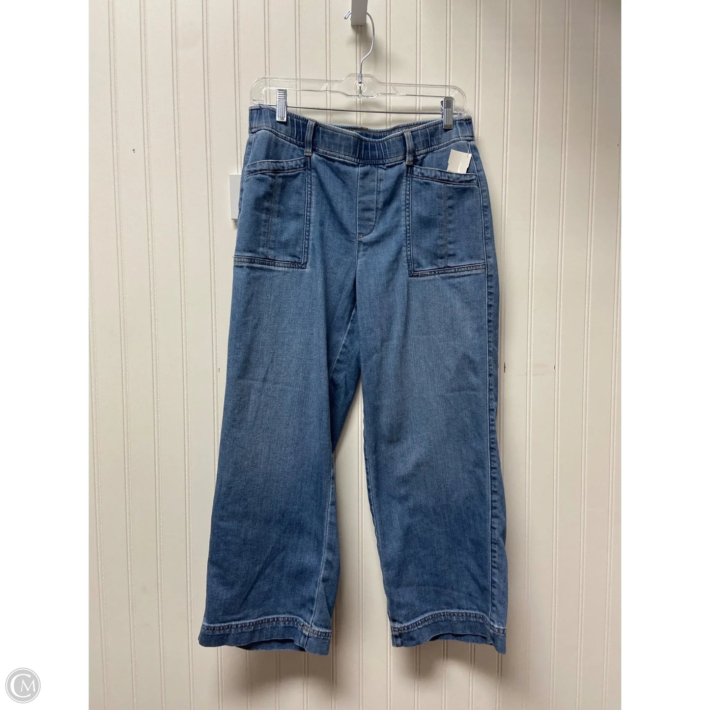 Jeans Wide Leg By Chicos In Blue Denim, Size: 4