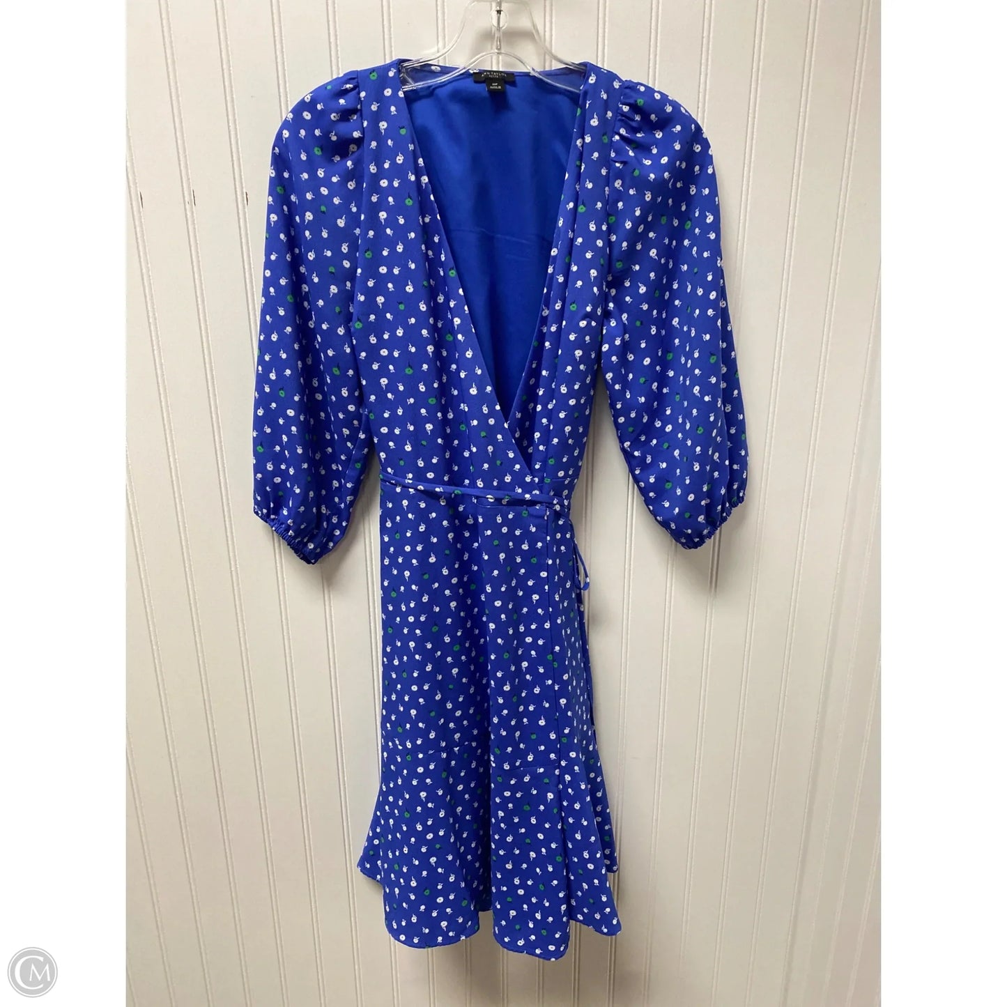 Dress Casual Short By Ann Taylor In Blue, Size: Xsp