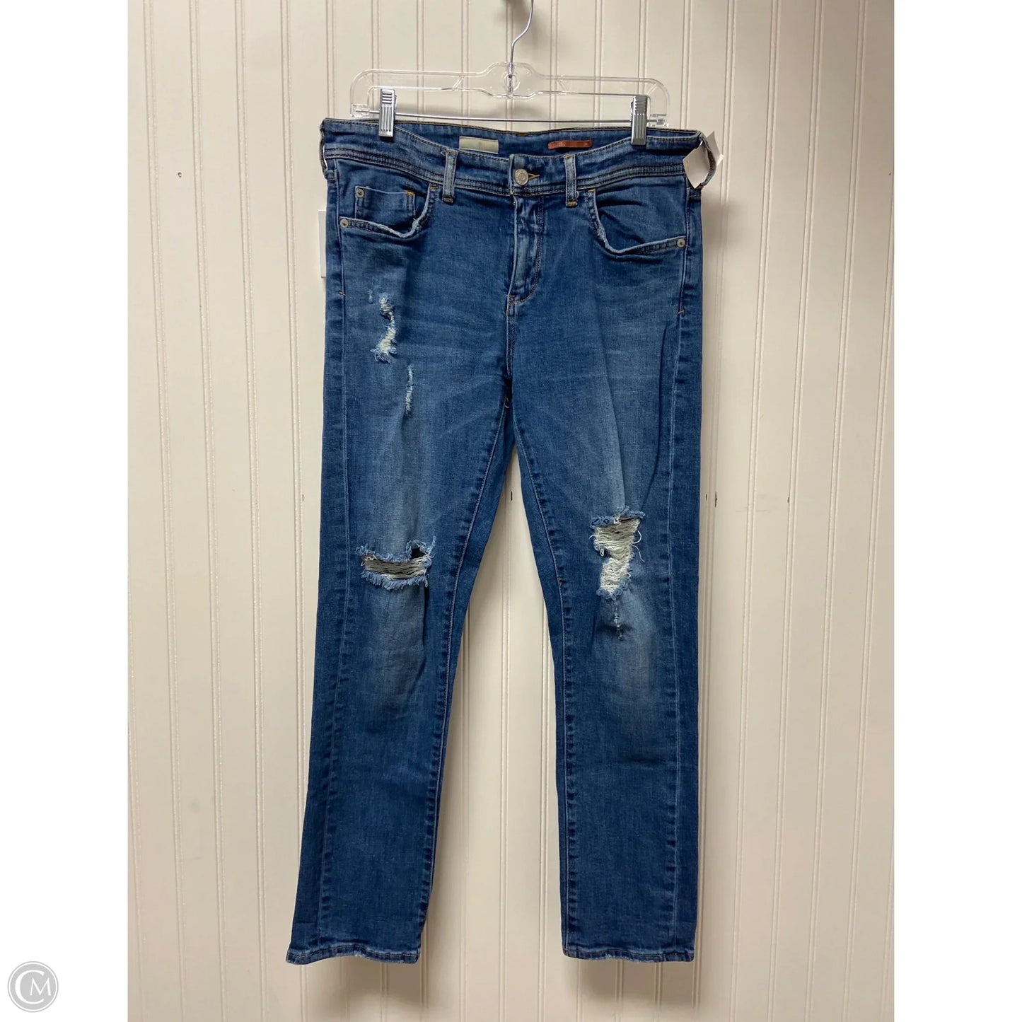 Jeans Straight By Pilcro In Blue Denim, Size: 8