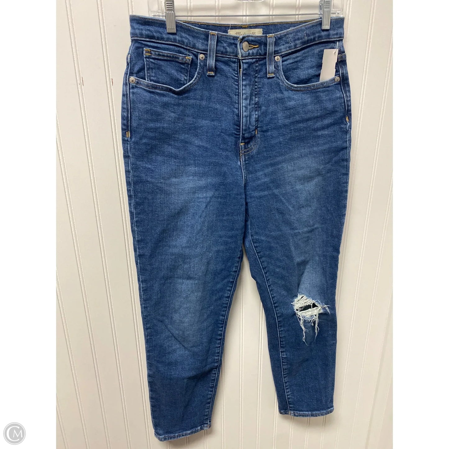 Jeans Straight By Madewell In Blue Denim, Size: 6