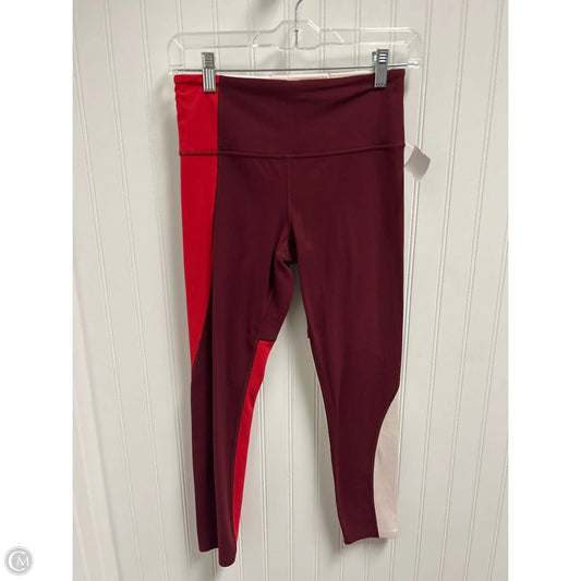 Athletic Leggings By Athleta In Maroon, Size: S