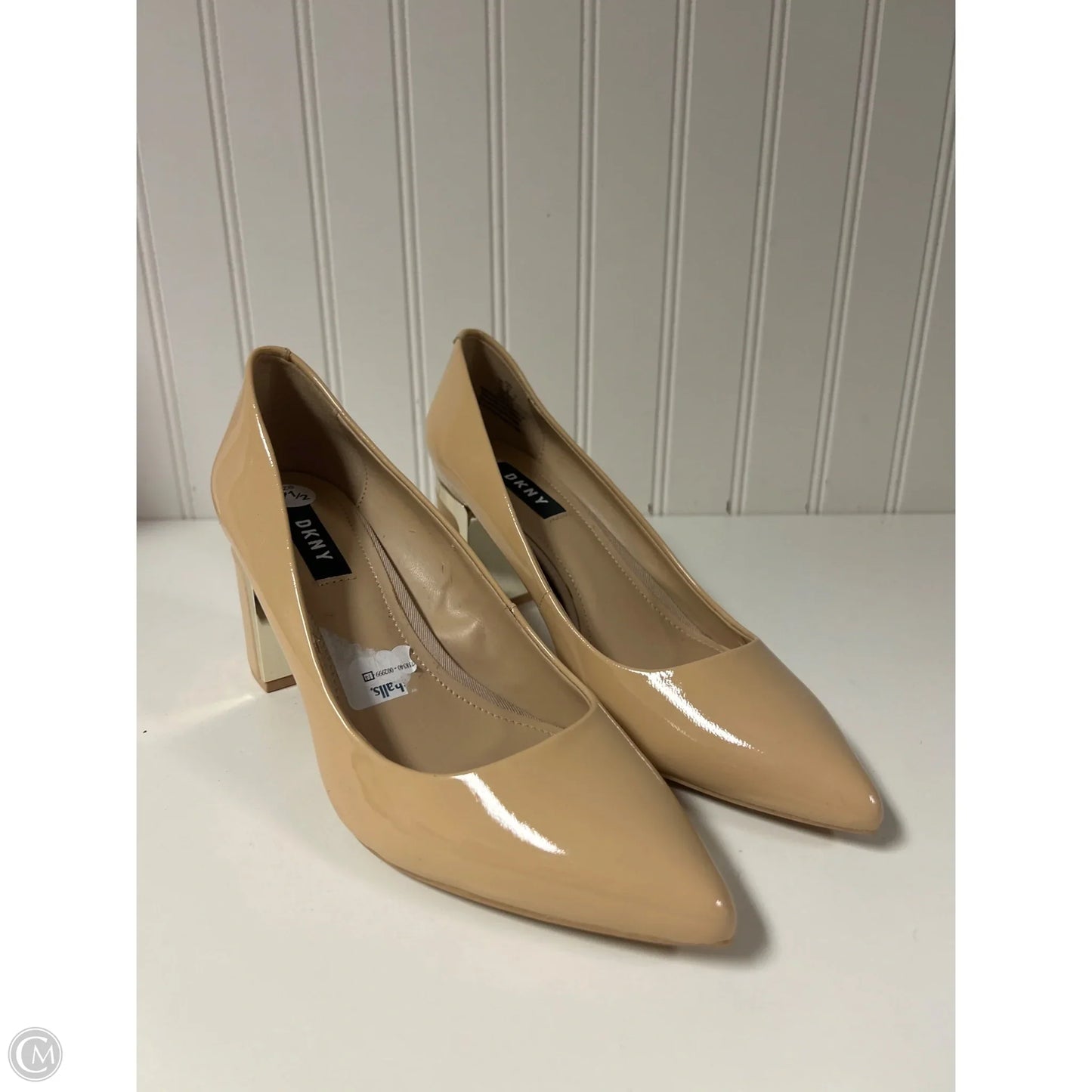 Shoes Heels Block By Dkny In Beige, Size: 7.5
