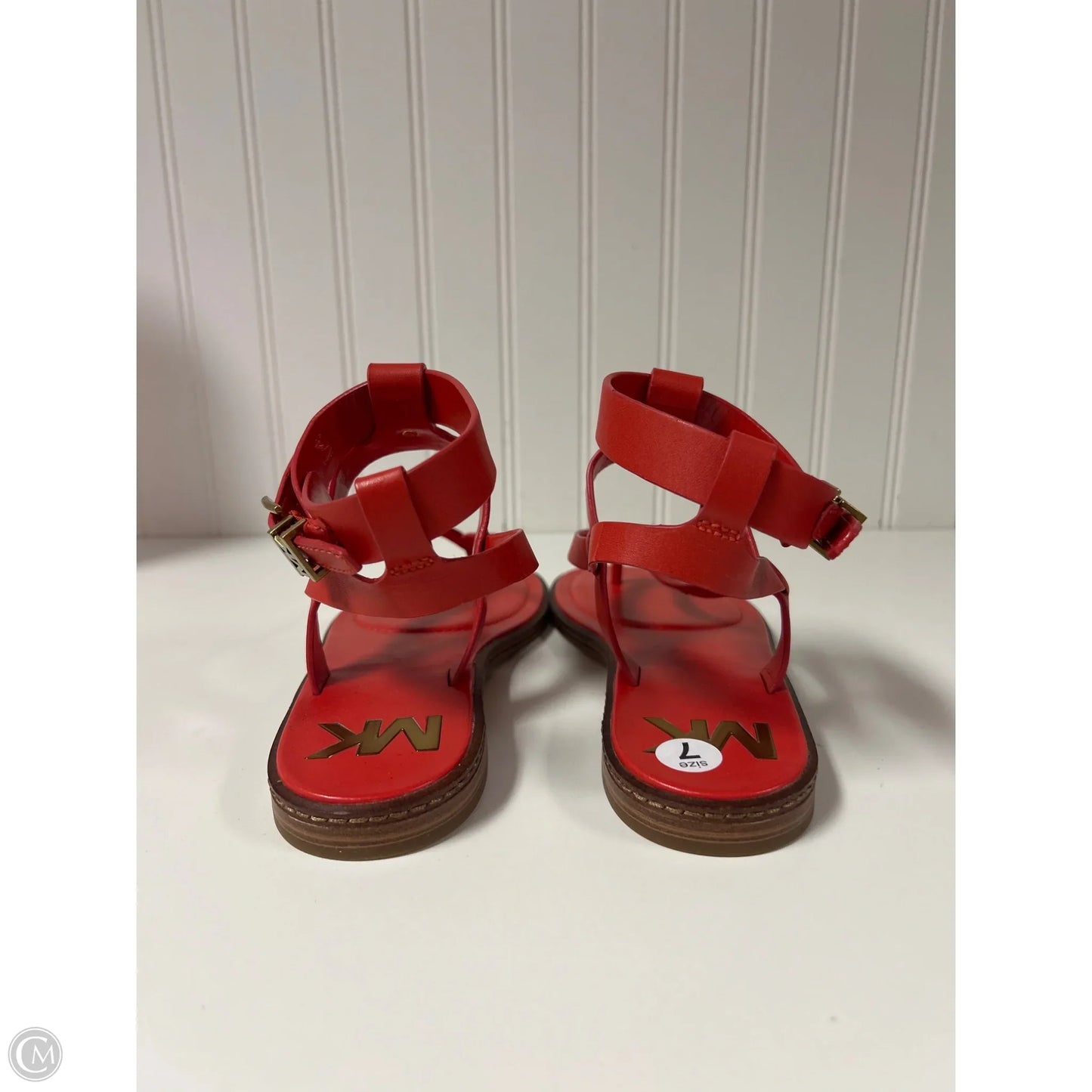 Sandals Designer By Michael Kors In Red, Size: 7
