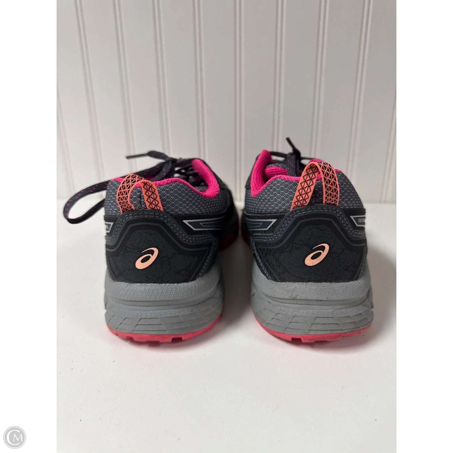 Shoes Athletic By Asics In Grey & Pink, Size: 7