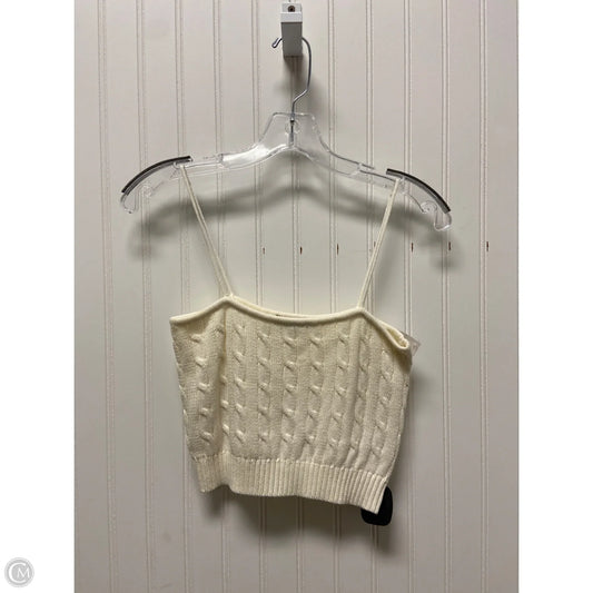 Top Sleeveless By Brandy Melville In Cream, Size: Sp