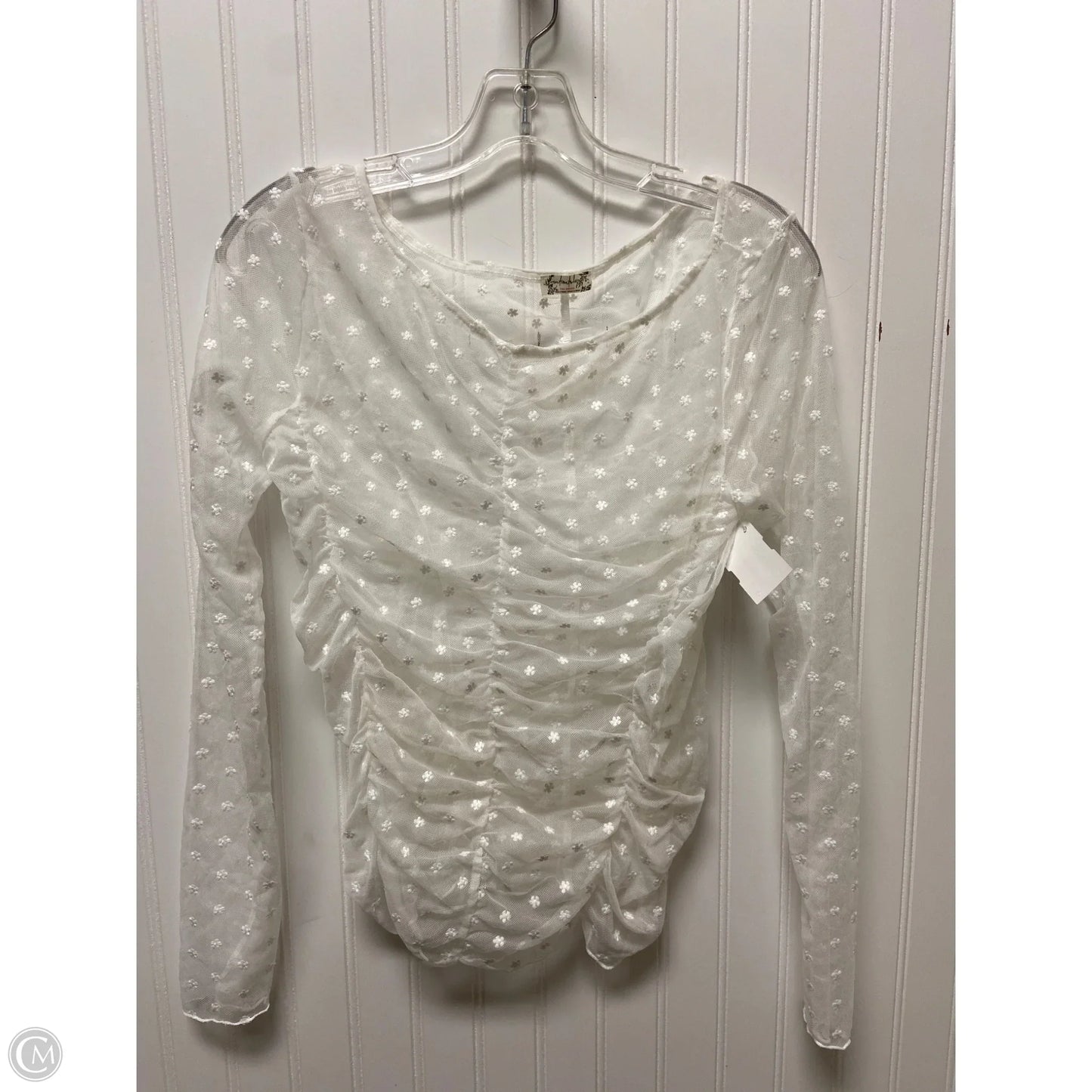 Top Long Sleeve By Free People In White, Size: Sp