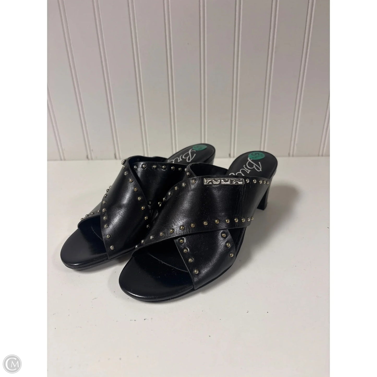 Sandals Heels Block By Brighton In Black, Size: 5.5