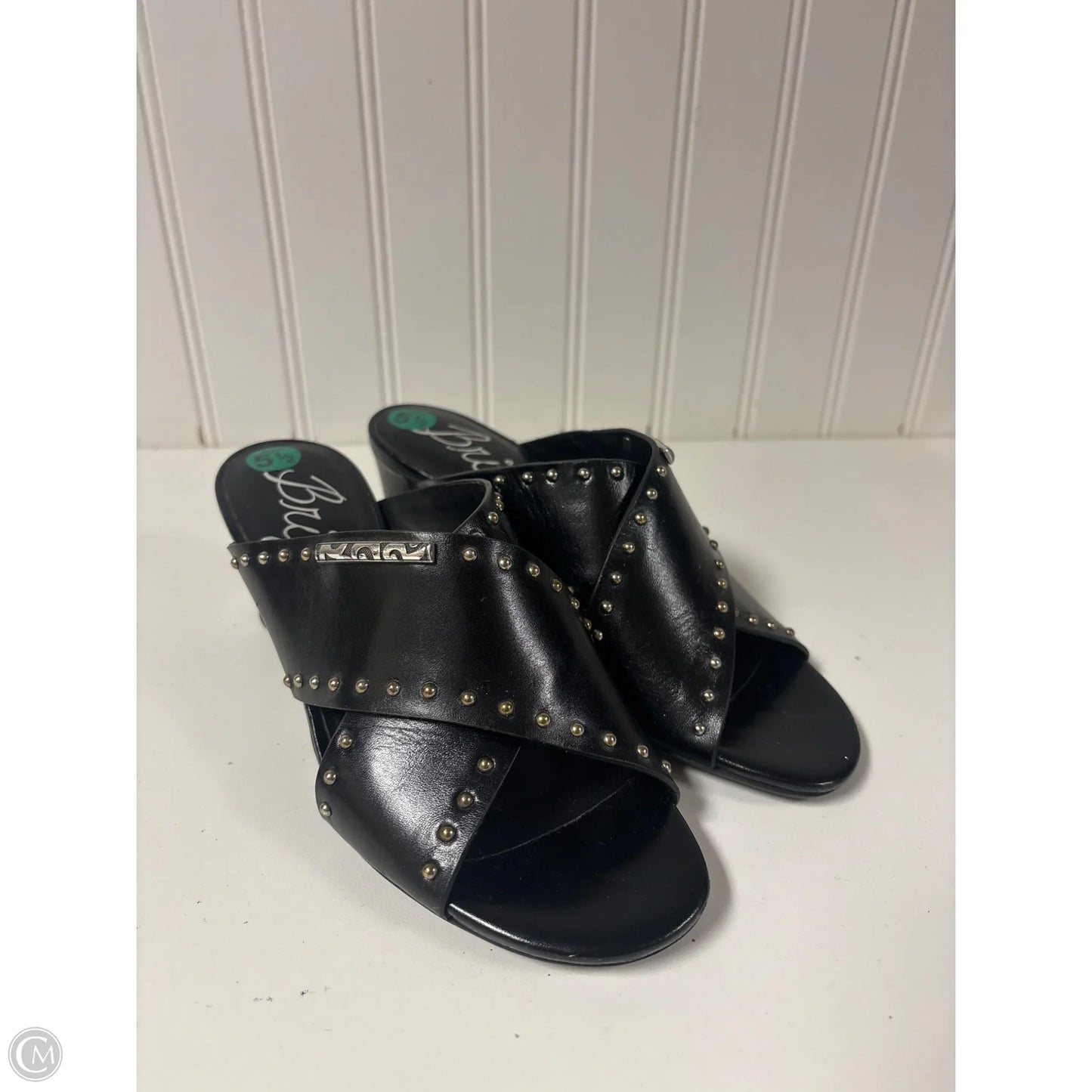 Sandals Heels Block By Brighton In Black, Size: 5.5