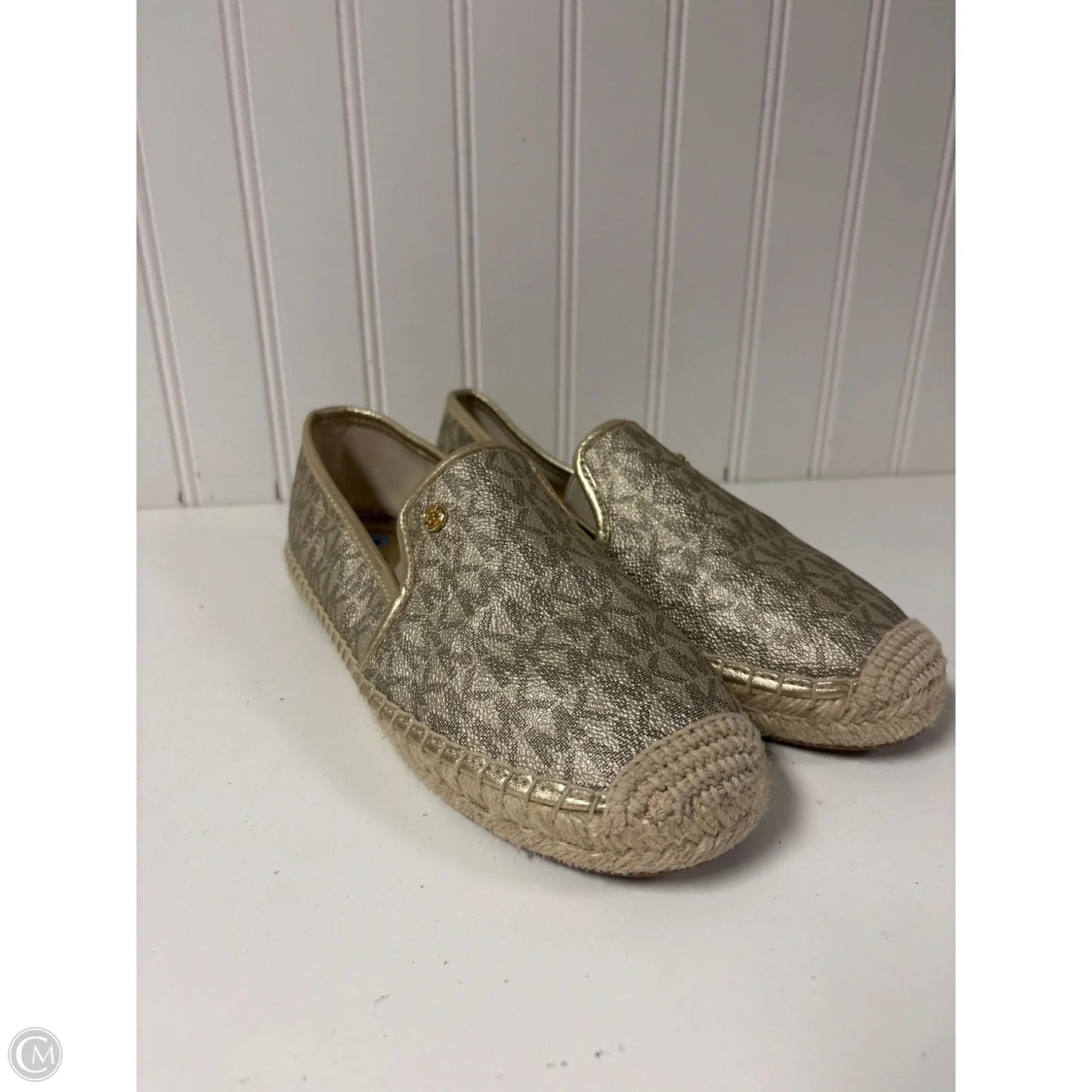 Shoes Designer By Michael Kors In Gold, Size: 6