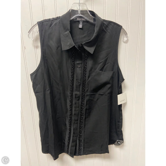 Top Sleeveless By Ellen Tracy In Black, Size: S