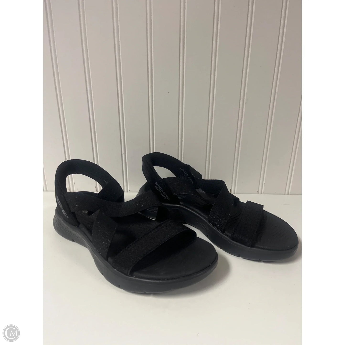Sandals Flats By Skechers In Black, Size: 6