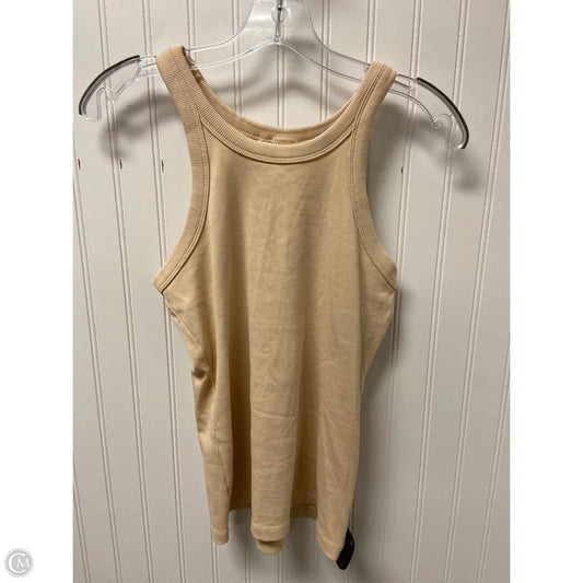 Top Sleeveless Basic By H&m In Beige, Size: M