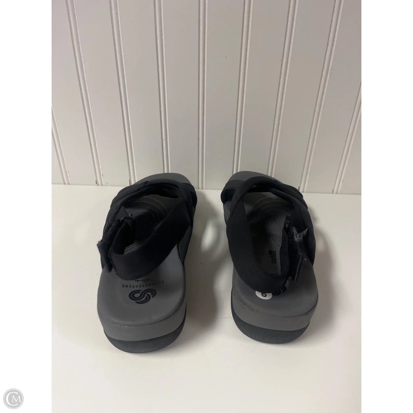 Sandals Flats By Clarks In Black, Size: 9
