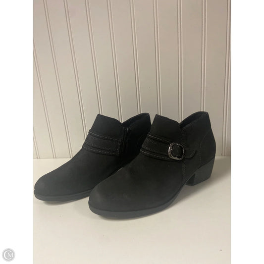 Boots Ankle Heels By Clarks In Black, Size: 9