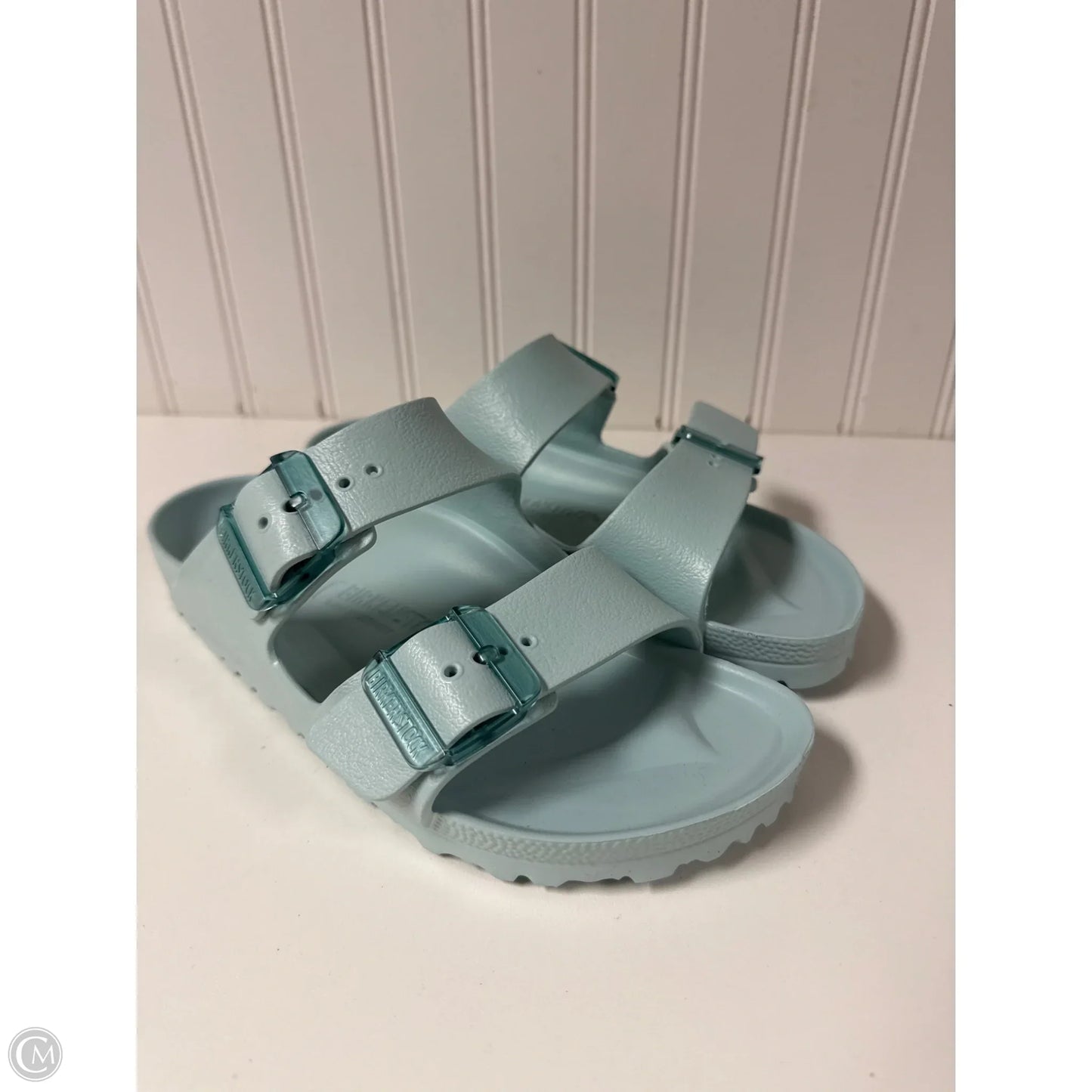 Sandals Flats By Birkenstock In Blue, Size: 7