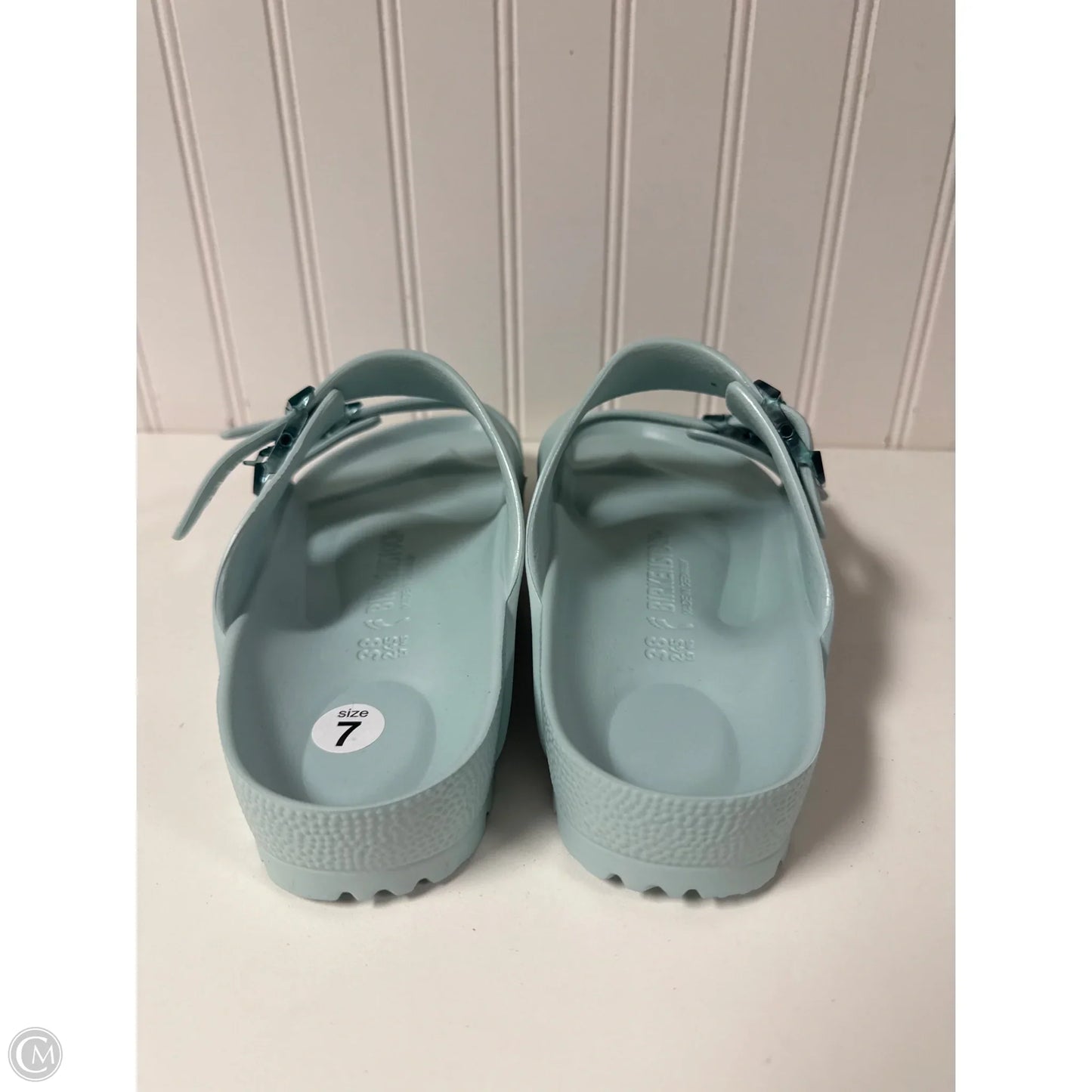 Sandals Flats By Birkenstock In Blue, Size: 7