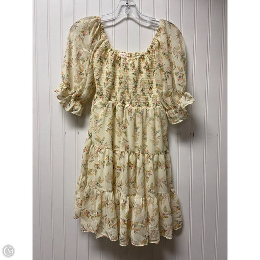 Dress Casual Short By Flying Tomato In Yellow, Size: S