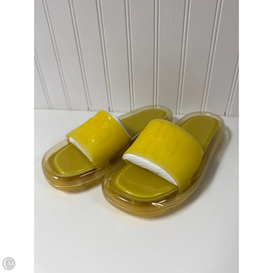 Sandals Designer By Tory Burch In Yellow, Size: 6