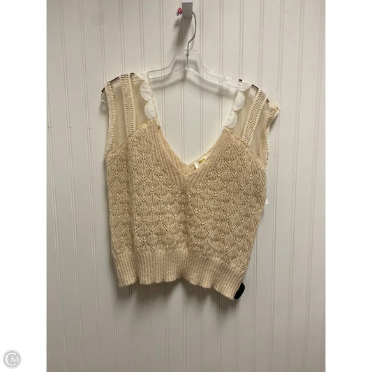 Top Sleeveless By Maeve In Beige, Size: Osfm