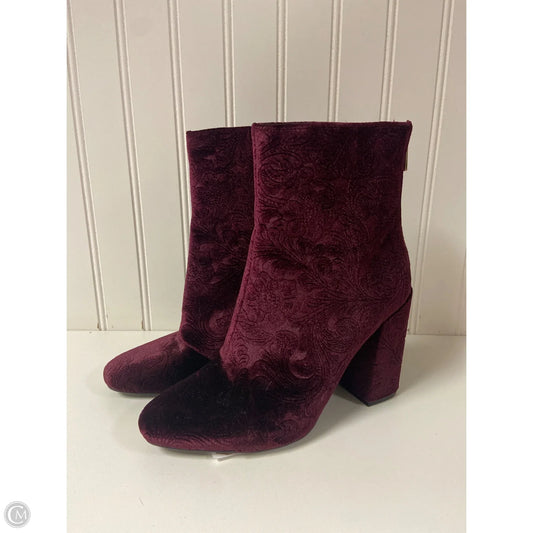 Boots Ankle Heels By Jessica Simpson In Purple, Size: 6.5