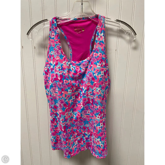 Top Sleeveless Designer By Lilly Pulitzer In Blue & Pink, Size: S
