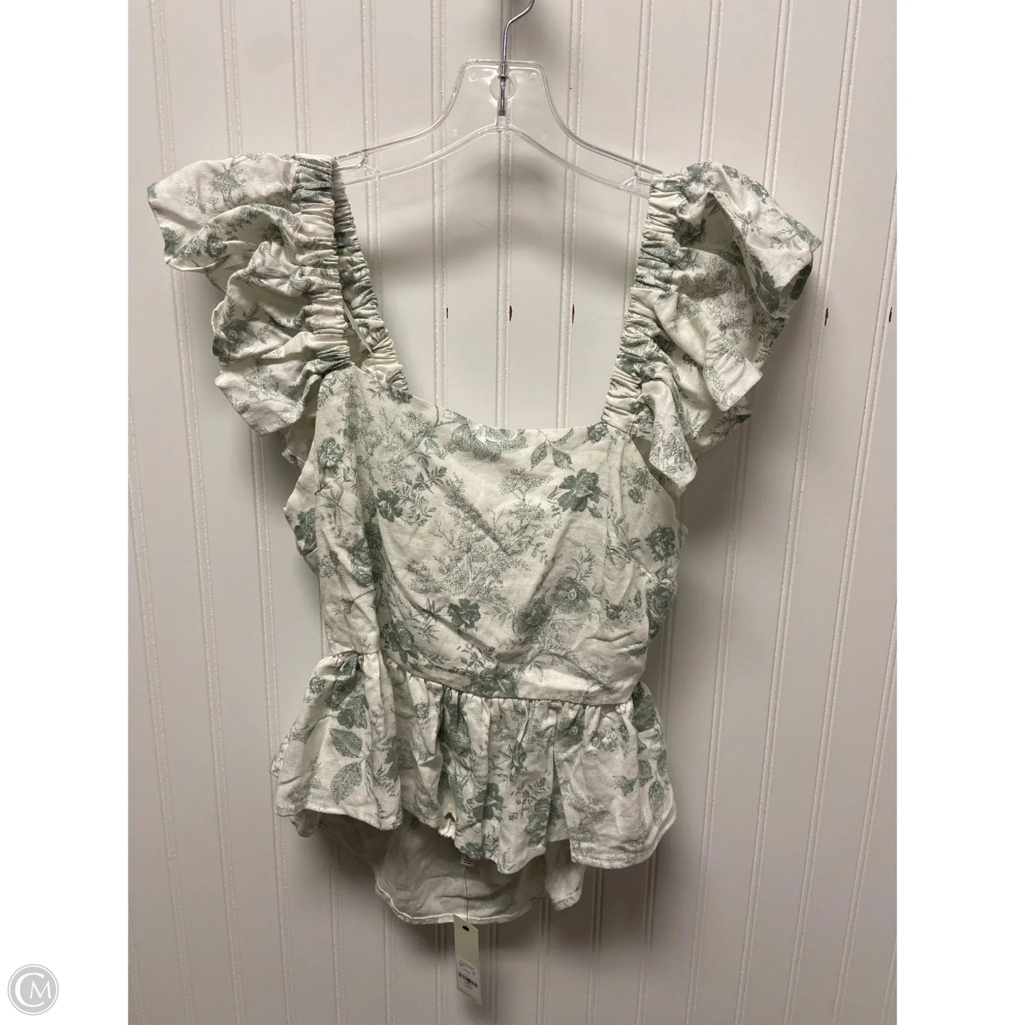Top Sleeveless By Francesca's In White, Size: L