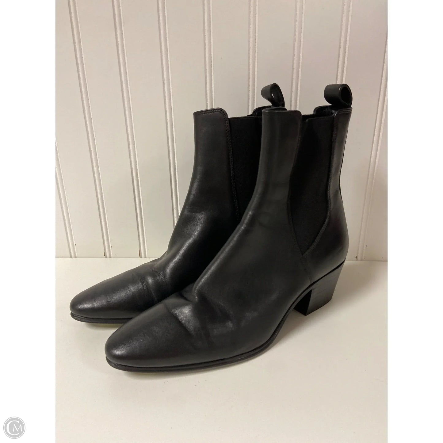 Boots Ankle Heels By Zara In Black, Size: 7.5