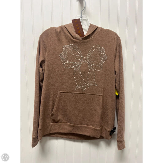 Sweatshirt Hoodie By Clothes Mentor In Brown, Size: M