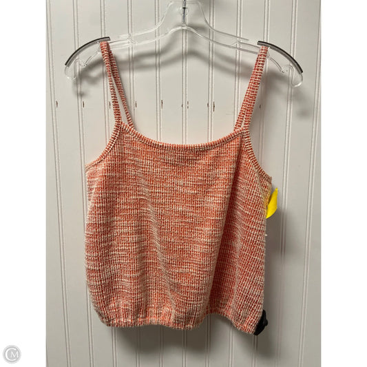Top Sleeveless By Loft In Orange, Size: Xs