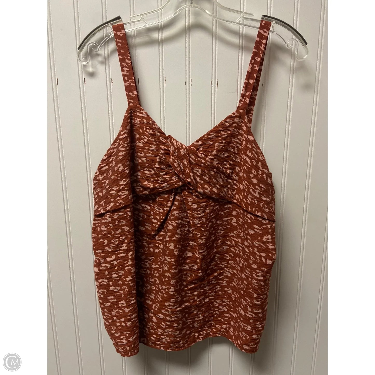 Top Sleeveless By Simply Vera In Orange, Size: M