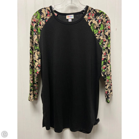 Top Long Sleeve Basic By Lularoe In Black, Size: L