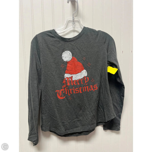 Top Long Sleeve Basic By Sonoma In Grey, Size: Xsp