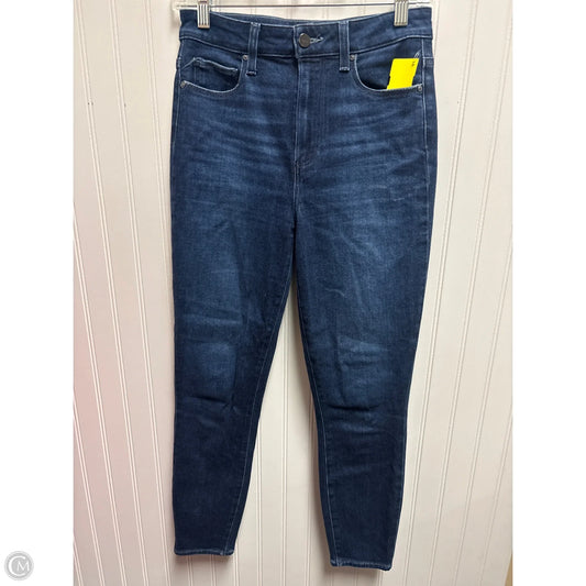 Jeans Straight By Paige In Blue Denim, Size: 4
