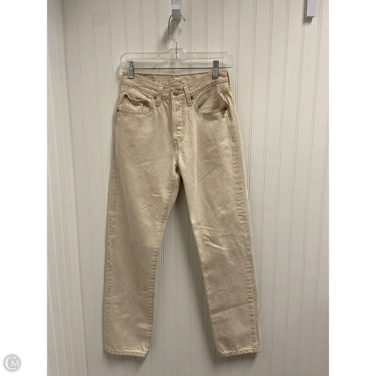 Jeans Straight By Levis In Beige, Size: 2