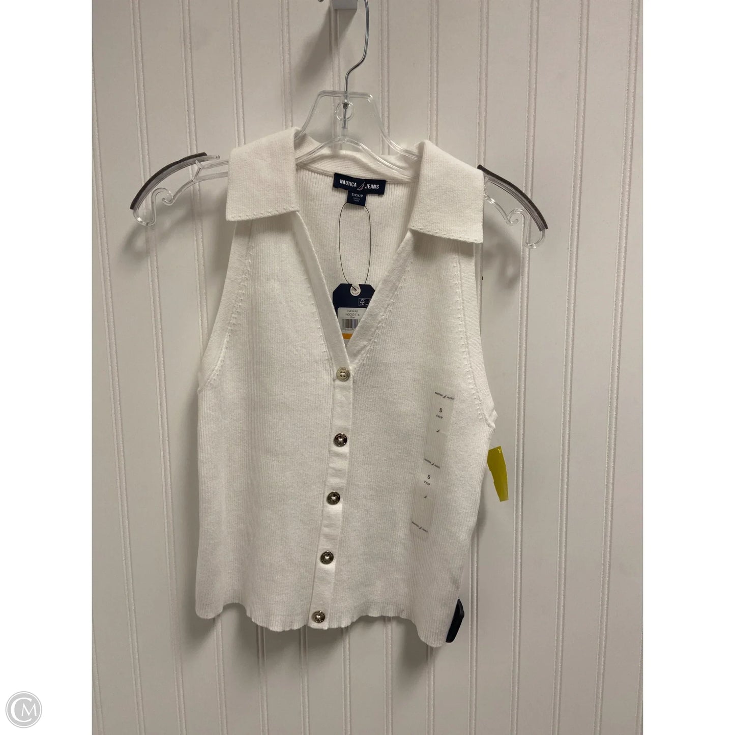Top Sleeveless By Nautica In White, Size: Sp