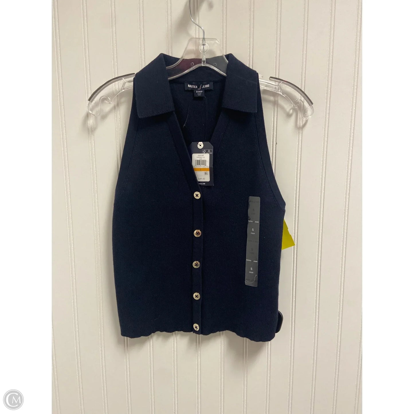 Top Sleeveless By Nautica In Navy, Size: Sp